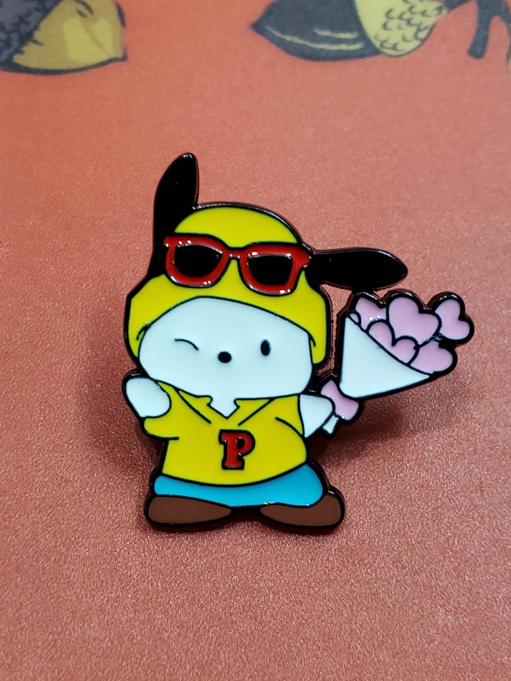 Sanrio Pochacco Valentine's Day Enamel Pin